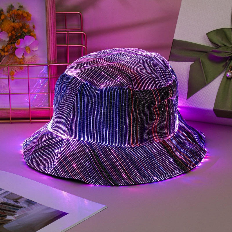 💥Nouveau 2026💥🌟Chapeau Bob Lumineux à Fibre Optique🌟