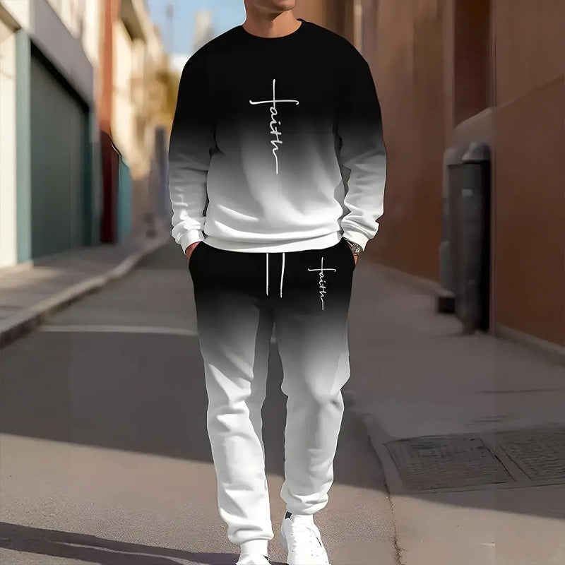 💐50% DE RÉDUCTION ! 💖Survêtement Homme Dégradé – Confort Absolu au Quotidienal