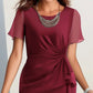 Robe Unie Élégante et Tendance