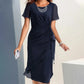 Robe Unie Élégante et Tendance