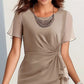 Robe Unie Élégante et Tendance