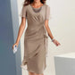 Robe Unie Élégante et Tendance