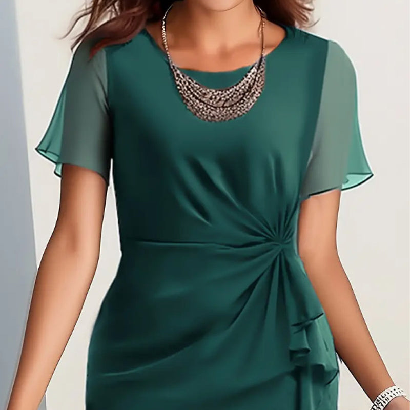 Robe Unie Élégante et Tendance