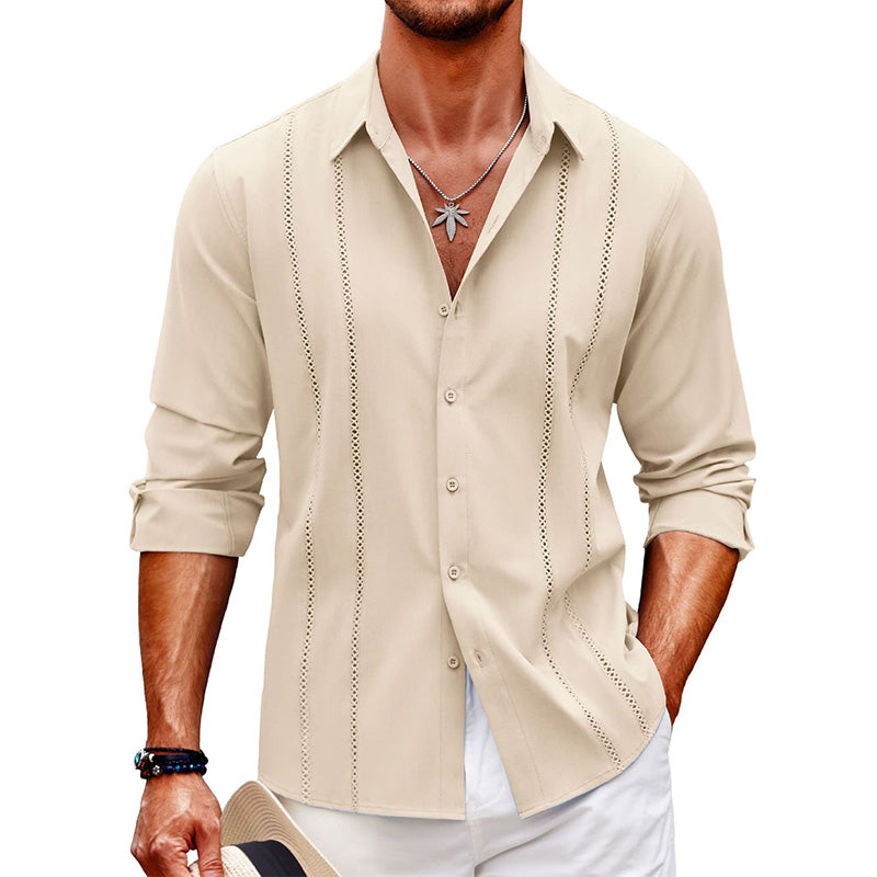 📢50% DE RÉDUCTION⏰Top à manches longues unicolore pour hommes