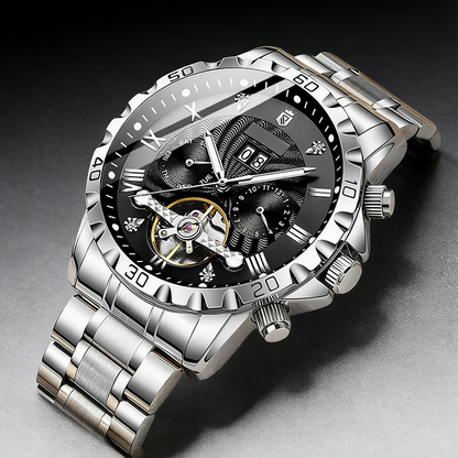 Montre squelette automatique pour homme