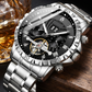 Montre squelette automatique pour homme
