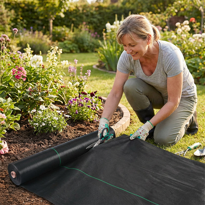 🌱 PROMO FLASH : -50% ! ⛏️ Toile de Paillage Anti-Mauvaises Herbes – PP – Bloque la Lumière & Respirante for Jardin & Potager 🧑‍🌾
