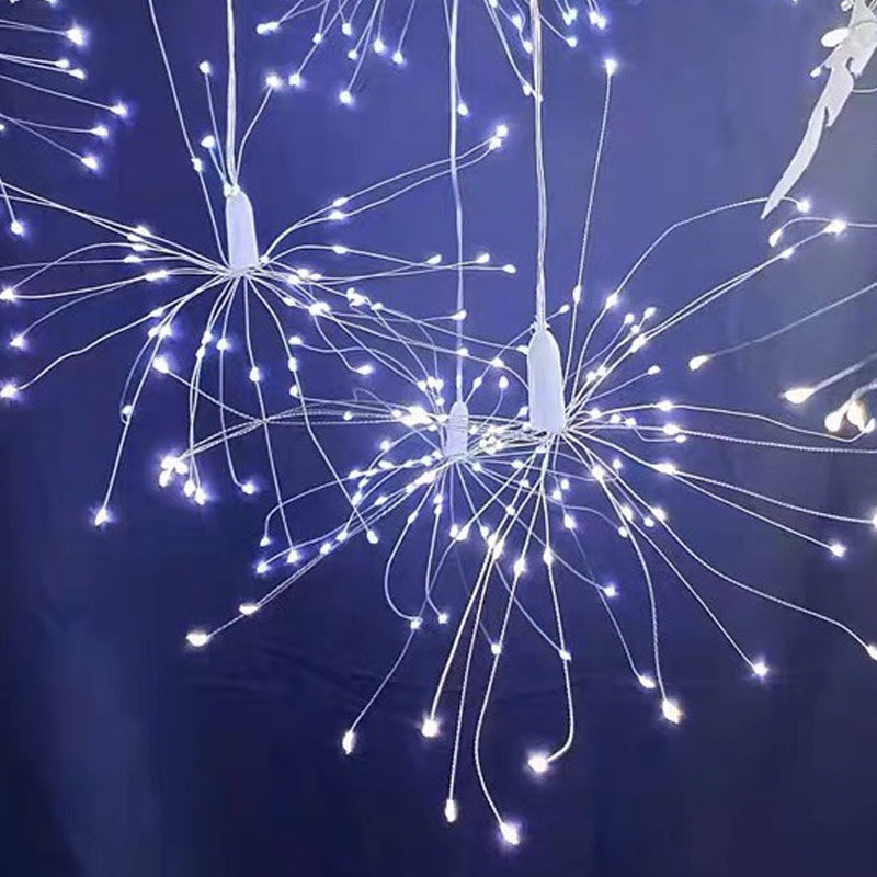 🎆50 % DE RÉDUCTION💡Guirlande lumineuse LED en fil de cuivre effet feux d'artifice – Fil de cuivre flexible, lumière chaude et éclairage décoratif pour vos fêtes✨
