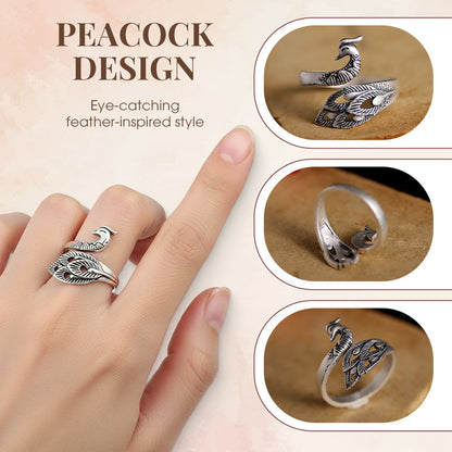 🔥 Meilleure Vente 2026 | Bague Paon Vintage✨