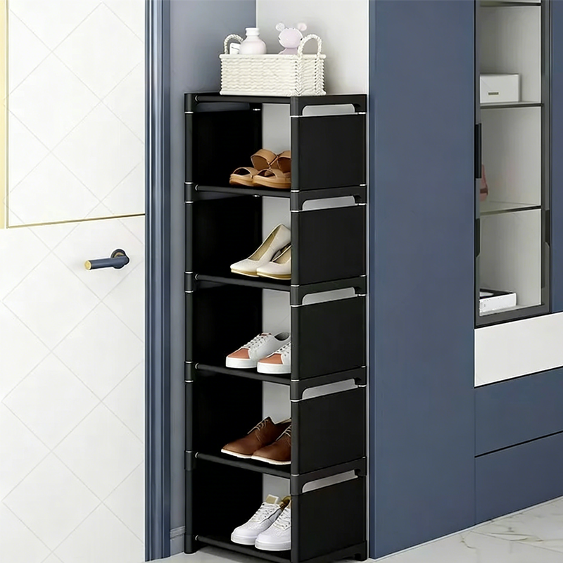🎁Nouveauté -50%💥Porte-chaussures vertical pour entrée – Gain de place, cadre métallique robuste & montage facile 👟