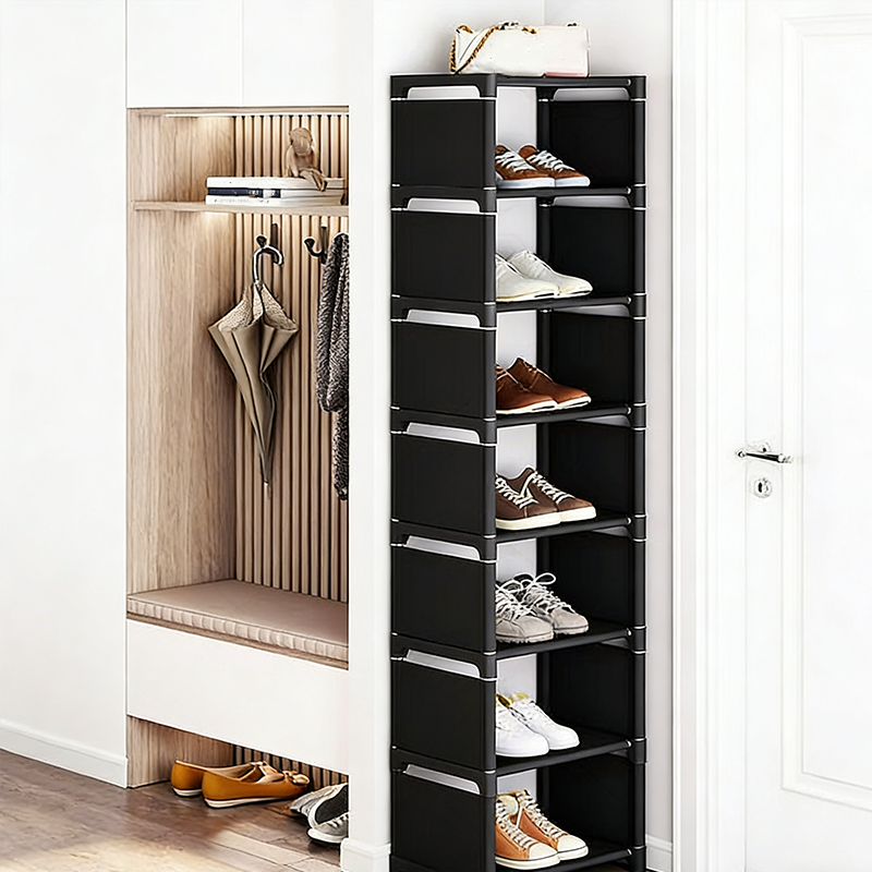 🎁Nouveauté -50%💥Porte-chaussures vertical pour entrée – Gain de place, cadre métallique robuste & montage facile 👟