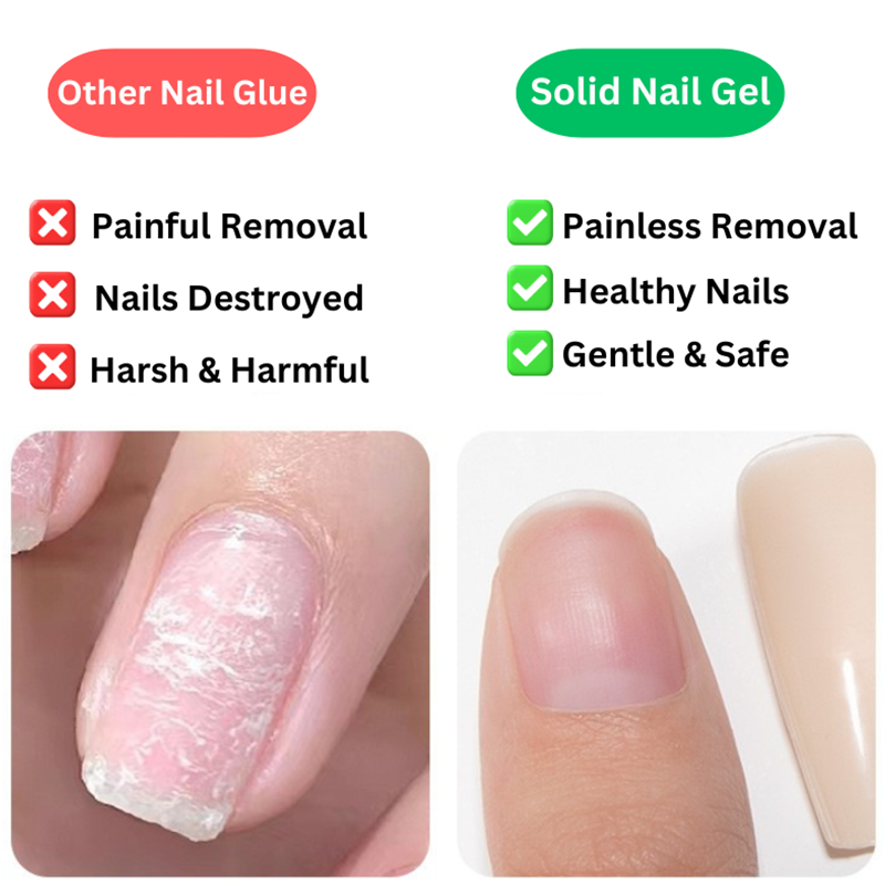 Gel colle pour faux ongles à coller