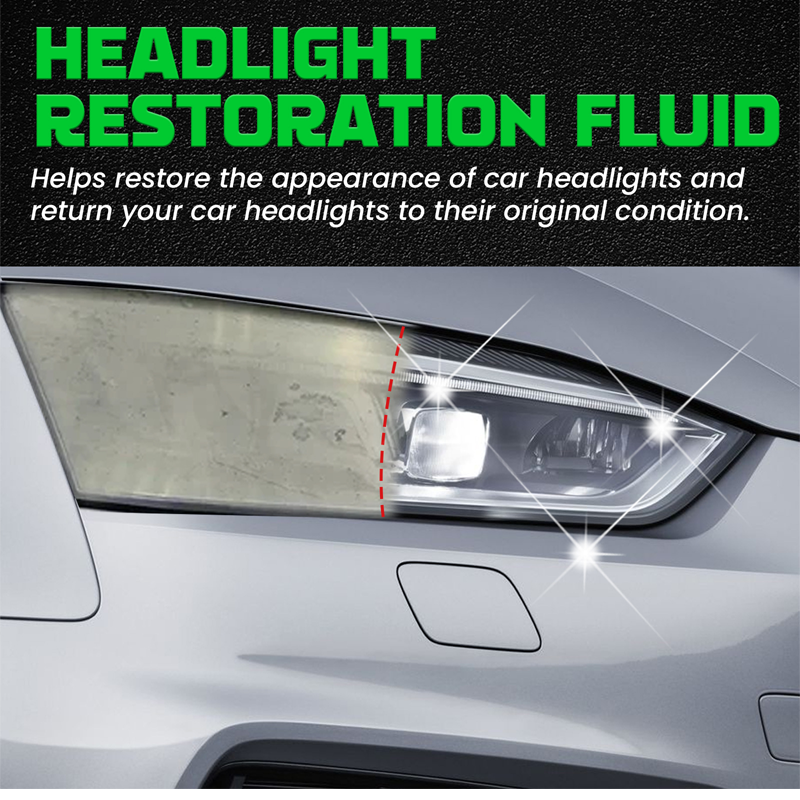 🔥OFFRE SPÉCIALE 2026🔥 Liquide de rénovation pour phares – Élimine instantanément le jaunissement et l'oxydation, et offre une protection UV transparente 🚗💡