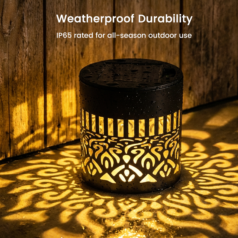 🌞 50 % DE RÉDUCTION MAINTENANT ! 🌀 Lampe solaire mandala – Projection de motifs époustouflants, design 2 en 1 pour sol et mur, étanche IP65, allumage/extinction automatique 🌿