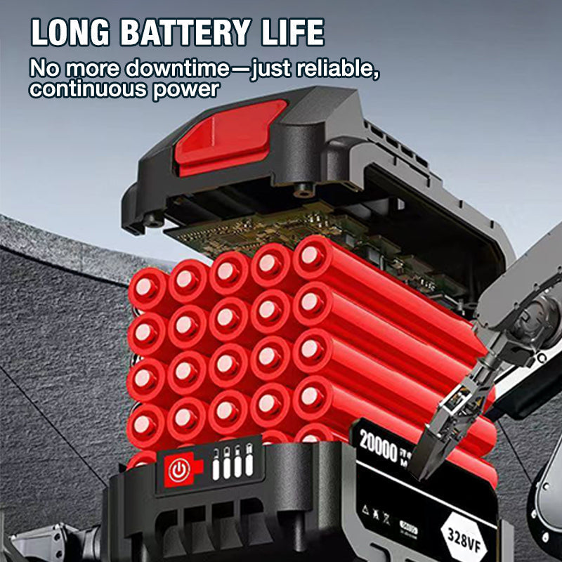 🌳 50% DE RÉDUCTION ! 🔋 Tronçonneuse portable sans fil 6 pouces, deux batteries incluses, outil de coupe pour bricolage