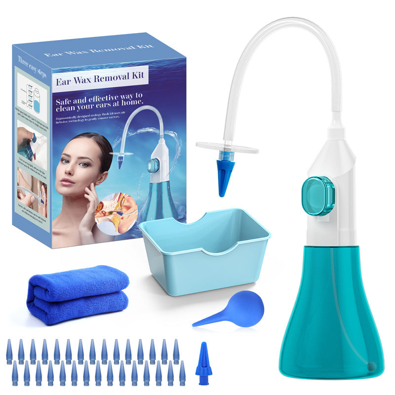 💎 50% DE RÉDUCTION ! 💎 Système Manuel d’Irrigation Auriculaire – Nettoyage en Douceur, 5 Jets & Embouts Sécurisés 🧼👂