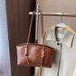 Sac d’épaule vintage en cuir PU pour femme