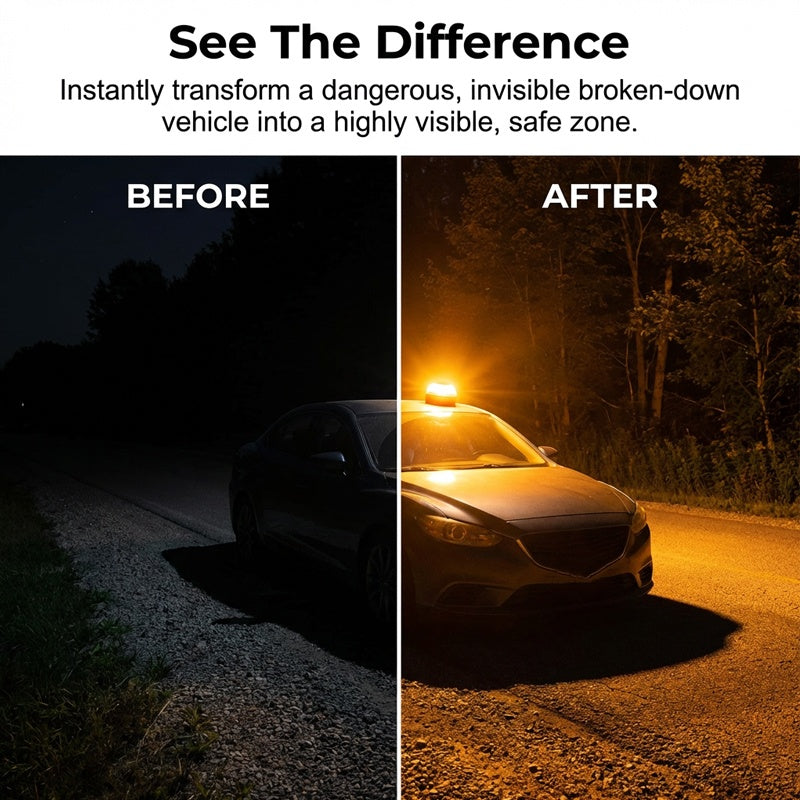 Lampe d'avertissement d'urgence LED magnétique
