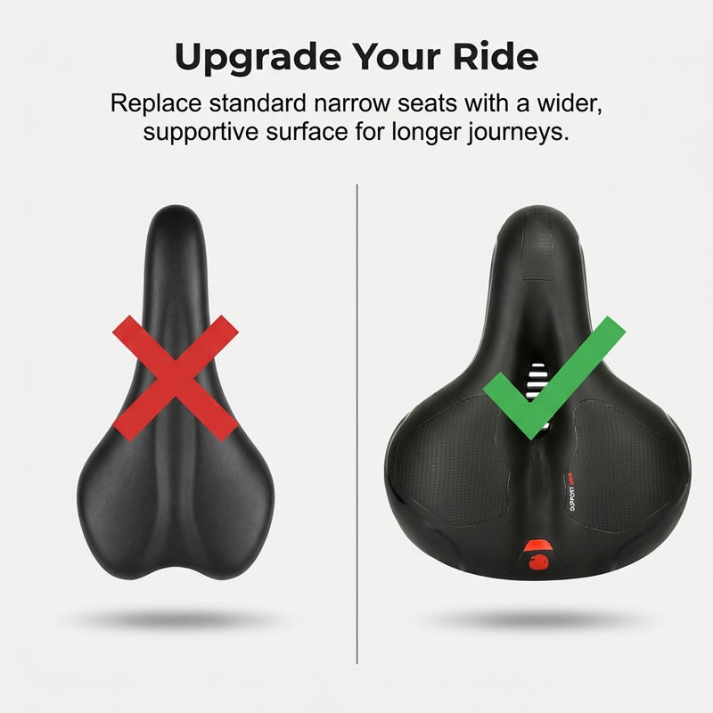 Selle de Vélo Ergonomique et Respirante avec Mousse à Mémoire de Forme