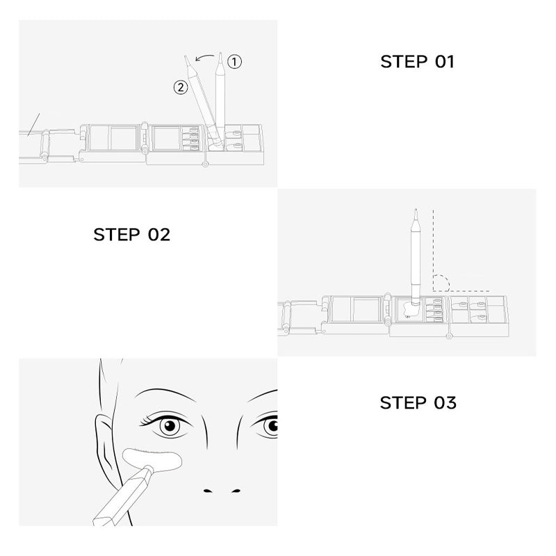 👁️🎀Kit 3 en 1 : Eyeliner et tampon mascara pour la paupière inférieure 🔥