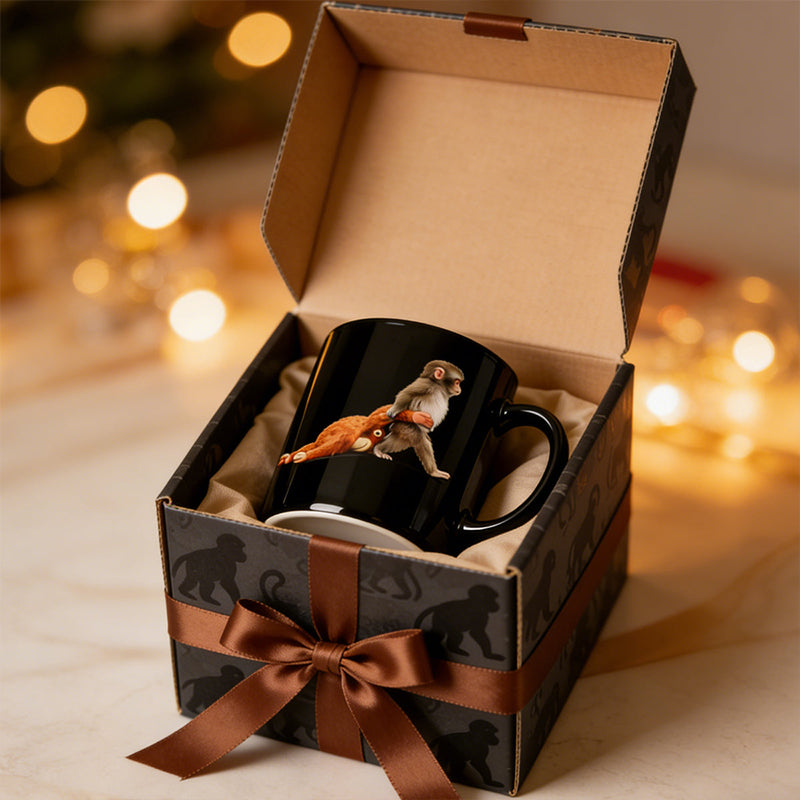 Mug en céramique singe amusant – Cadeau humoristique