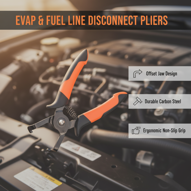 Pinces de déconnexion EVAP et de ligne de carburant