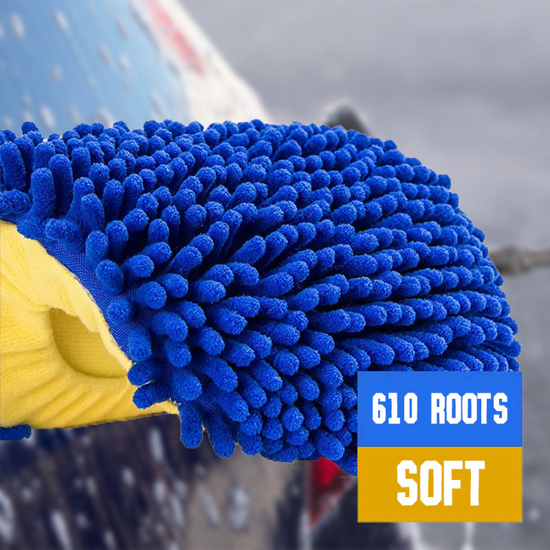 🚗50% DE RÉDUCTION🧽Balai de lavage de voiture télescopique robuste en aluminium – réglable en 3 étapes, respectueux du dos et sans rayures✨