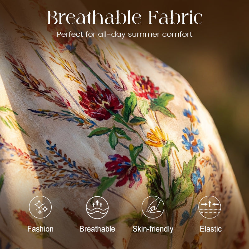💎 50% SUR LA ROBE MIDI FLORALE ! 💎 Grande Taille, Silhouette A & Tissu Léger pour Été