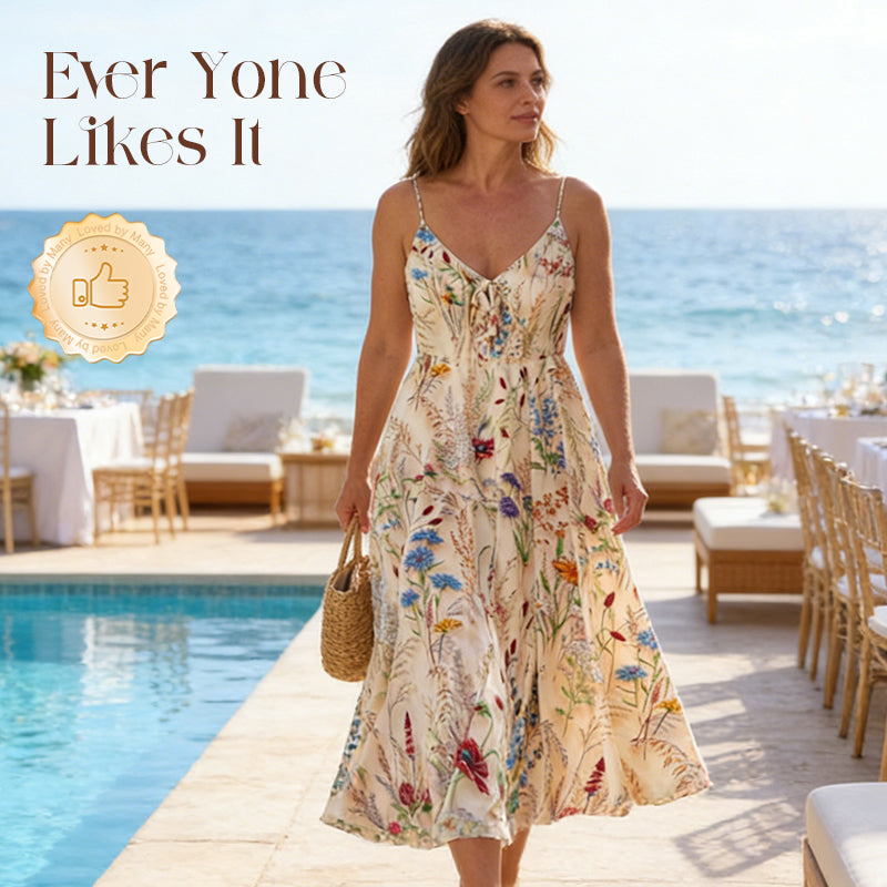 💎 50% SUR LA ROBE MIDI FLORALE ! 💎 Grande Taille, Silhouette A & Tissu Léger pour Été