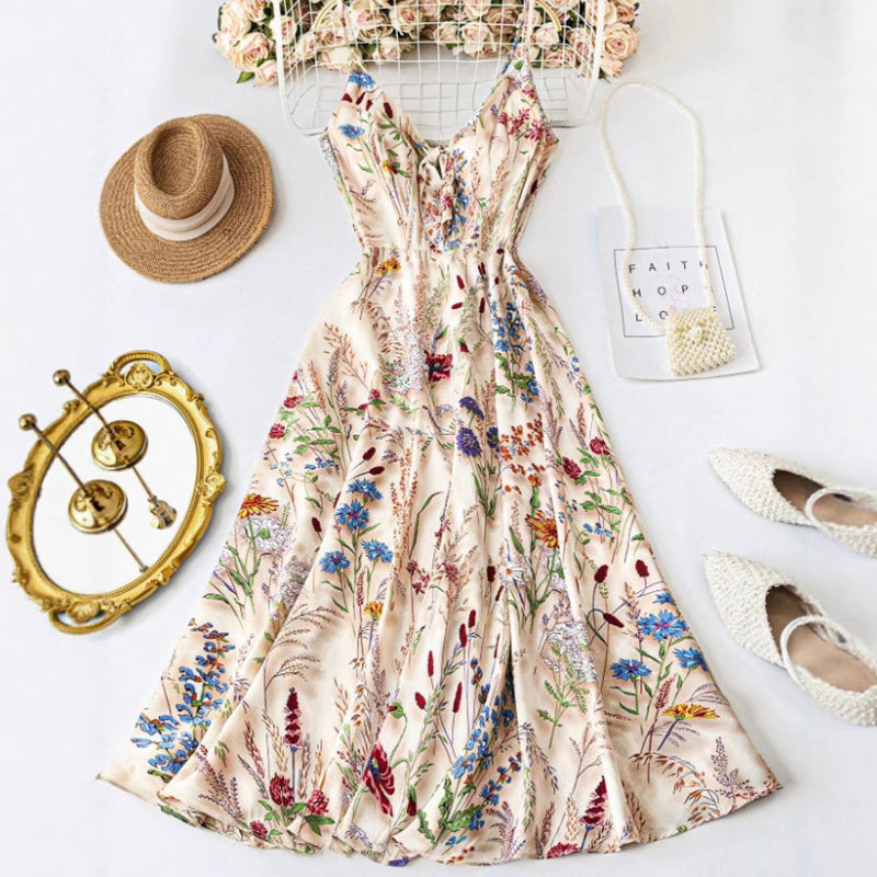 💎 50% SUR LA ROBE MIDI FLORALE ! 💎 Grande Taille, Silhouette A & Tissu Léger pour Été