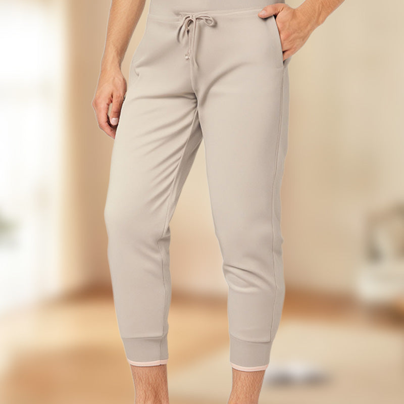 🛒Pantalon de Jogging 3/4 Taille Haute - Coupe Ajustée avec Cordon de Serrage & Poches