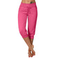 🛒Pantalon de Jogging 3/4 Taille Haute - Coupe Ajustée avec Cordon de Serrage & Poches