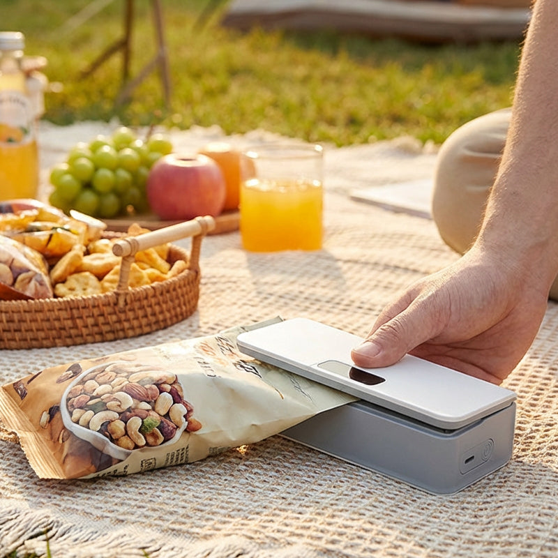 💎-50% SUR LA MINI SCELLEUSE 2 EN 1💎Rechargeable USB-C, 6 Niveaux de Chauffage & Lame Cutter Intégrée✨