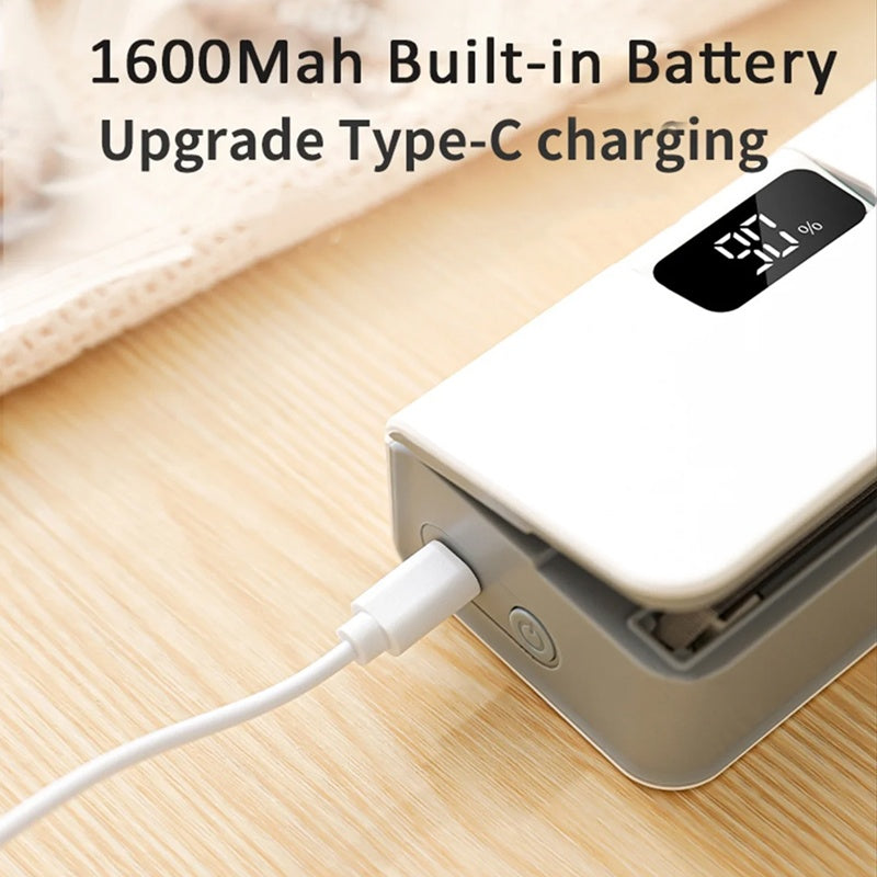 💎-50% SUR LA MINI SCELLEUSE 2 EN 1💎Rechargeable USB-C, 6 Niveaux de Chauffage & Lame Cutter Intégrée✨