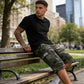 Short cargo camouflage pour homme