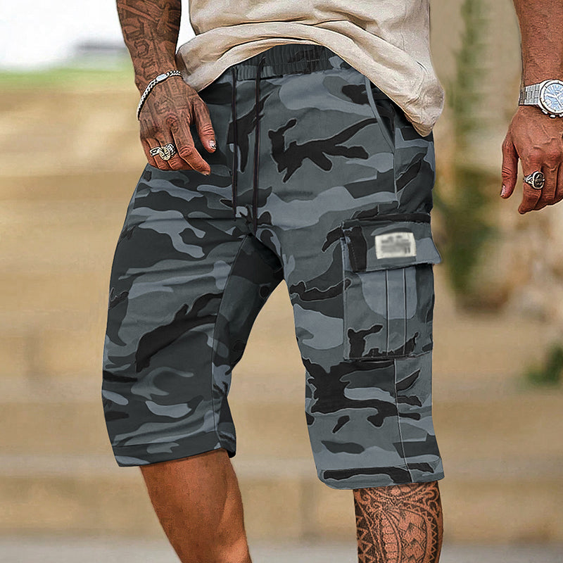 Short cargo camouflage pour homme