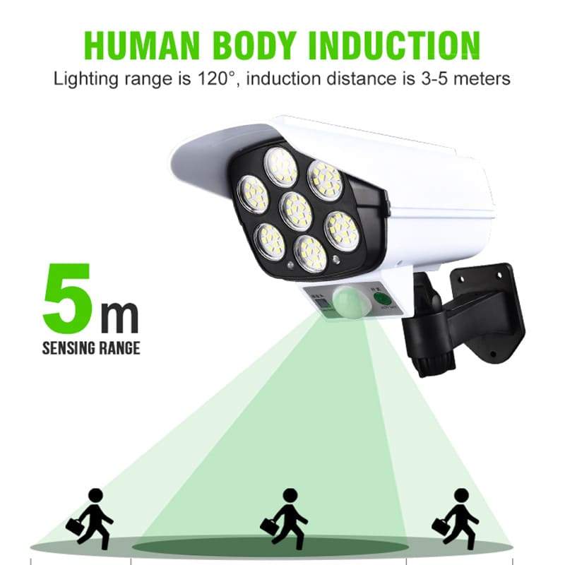 Lampe solaire avec détecteur de movement de type caméra
