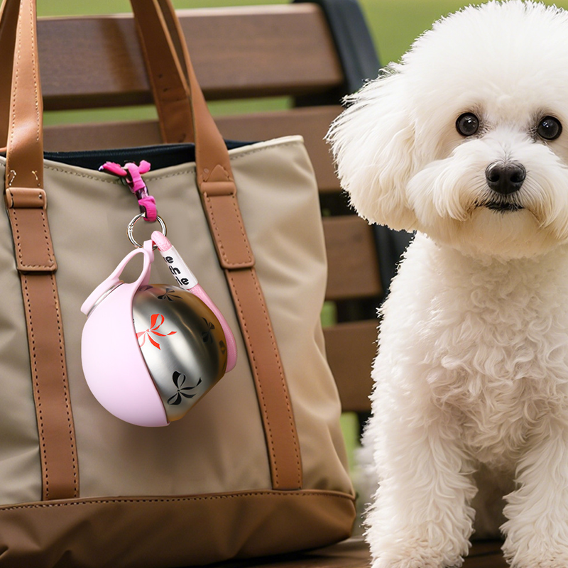 🐾💧 -50% ! 🎒 Bouteille d'Eau Pliable pour Animaux – Acier Inoxydable 304 & Silicone, 287 ml & Anti-Fuite.