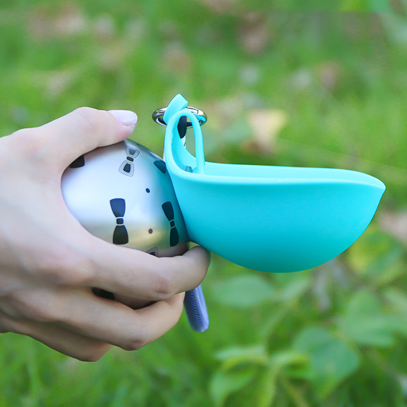 🐾💧 -50% ! 🎒 Bouteille d'Eau Pliable pour Animaux – Acier Inoxydable 304 & Silicone, 287 ml & Anti-Fuite.