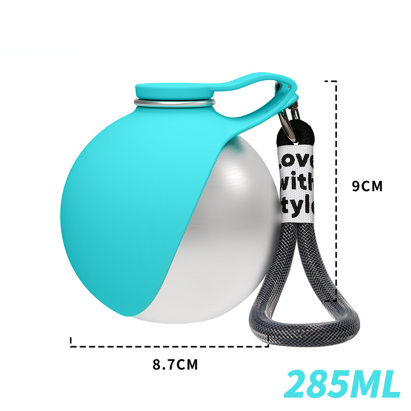 🐾💧 -50% ! 🎒 Bouteille d'Eau Pliable pour Animaux – Acier Inoxydable 304 & Silicone, 287 ml & Anti-Fuite.