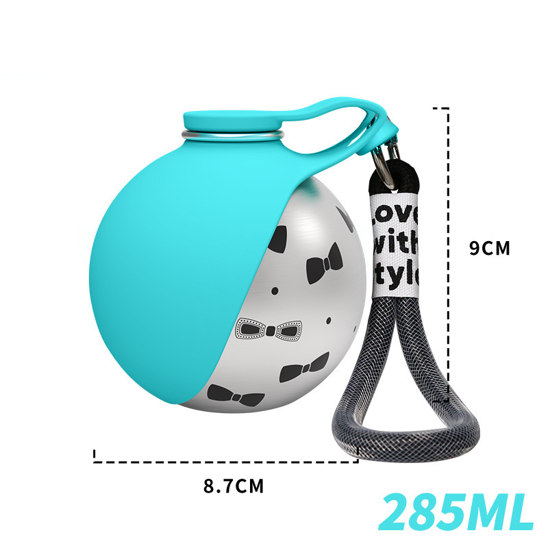 🐾💧 -50% ! 🎒 Bouteille d'Eau Pliable pour Animaux – Acier Inoxydable 304 & Silicone, 287 ml & Anti-Fuite.