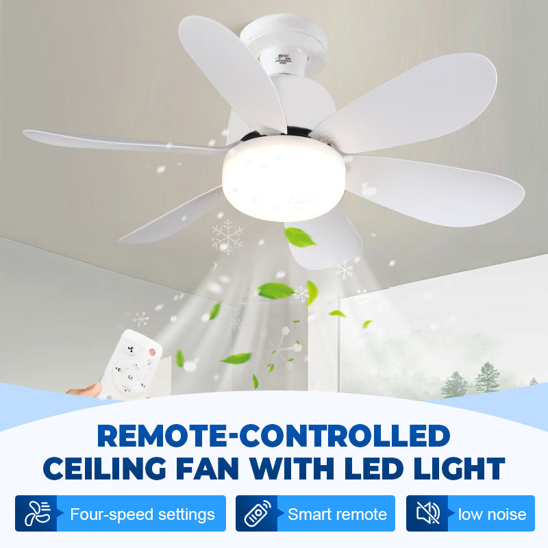 💡 Ventilateur plafond avec lumière – Fraîcheur et confort 2-en-1