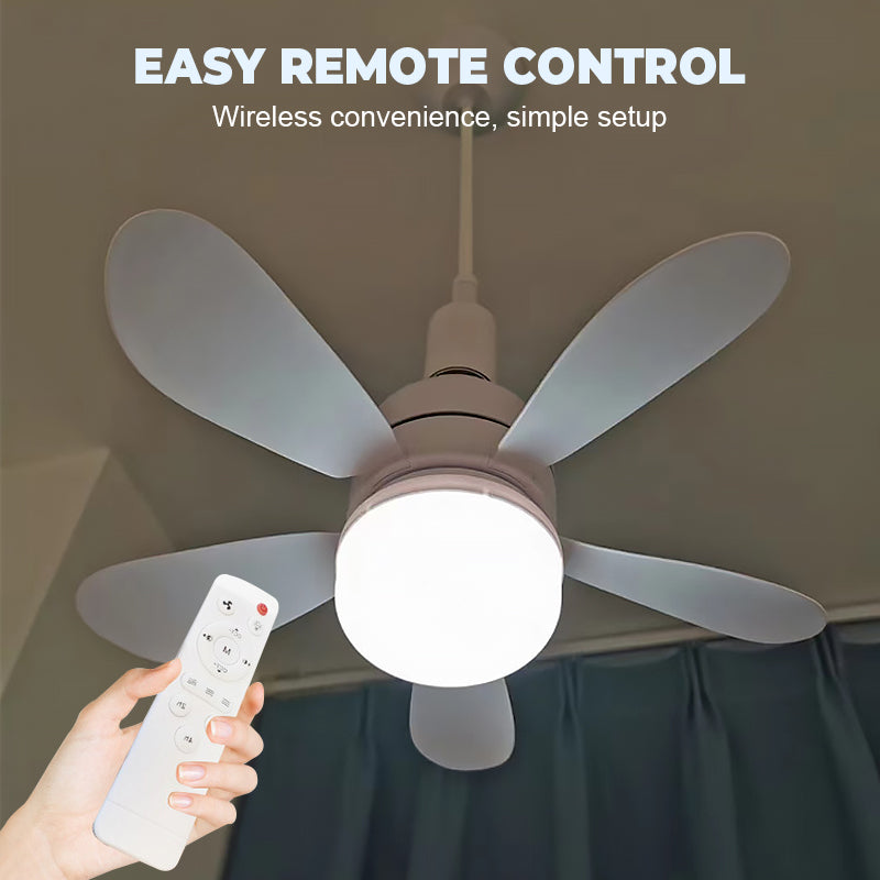 💡 Ventilateur plafond avec lumière – Fraîcheur et confort 2-en-1