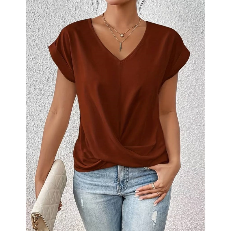 💐50% DE RÉDUCTION ! T-shirt Femme Coupe Classique – Séchage Rapide & Confort 💨🌞【Offre Spéciale】