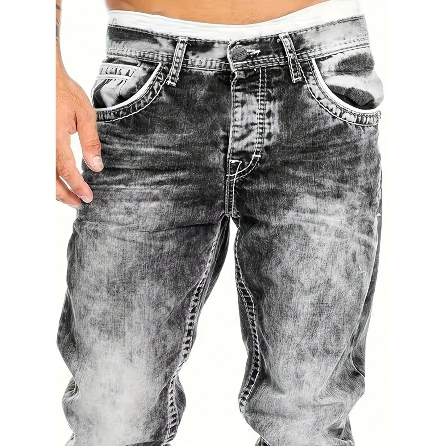 👖50% DE RÉDUCTION✨Jean Homme Extensible – Liberté de Mouvement au Quotidien🏃‍♂️