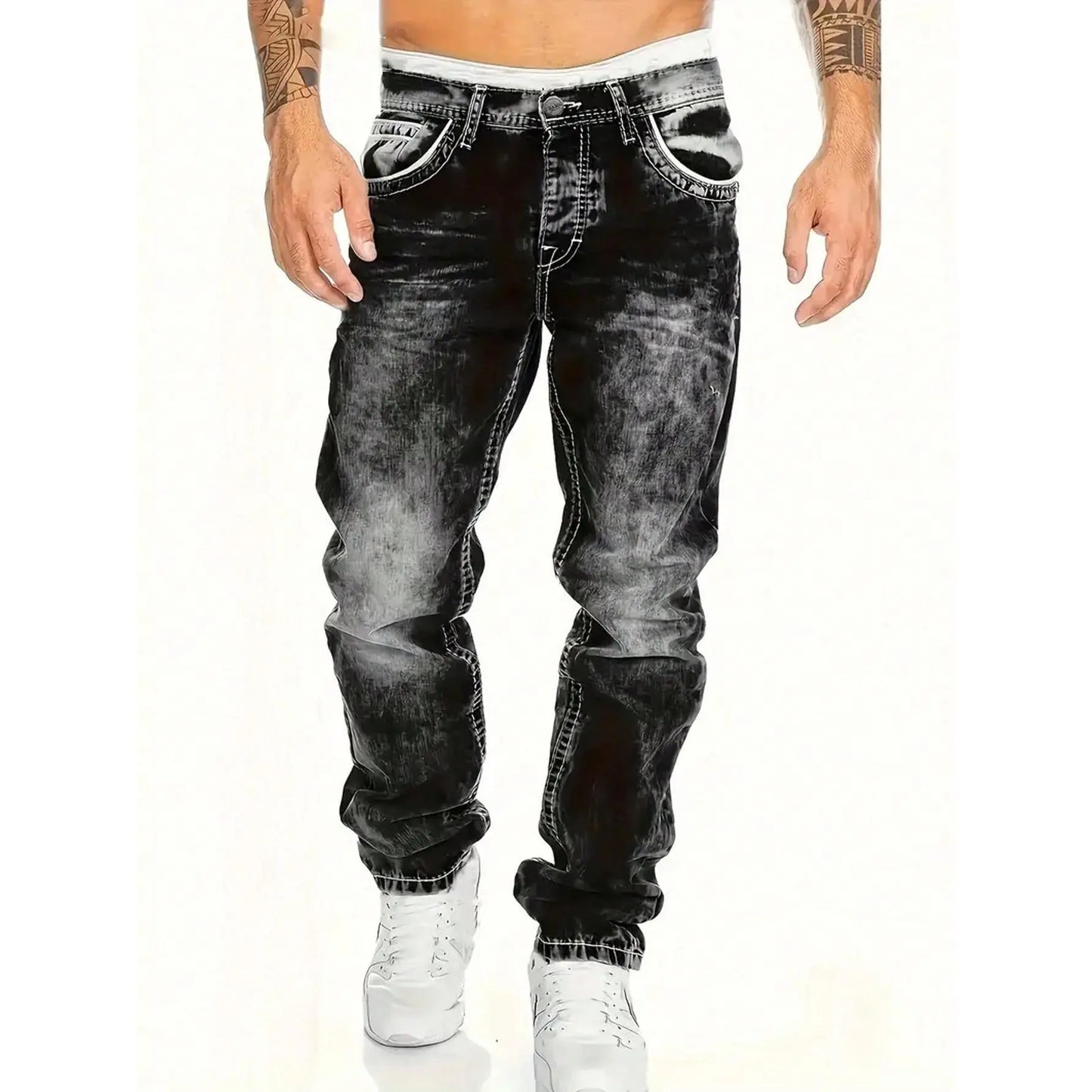 👖50% DE RÉDUCTION✨Jean Homme Extensible – Liberté de Mouvement au Quotidien🏃‍♂️