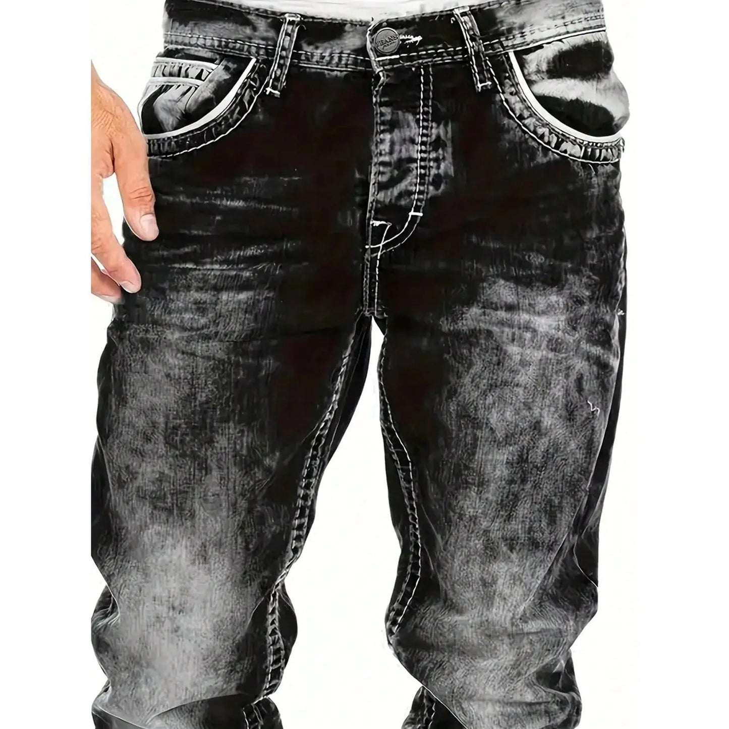 👖50% DE RÉDUCTION✨Jean Homme Extensible – Liberté de Mouvement au Quotidien🏃‍♂️