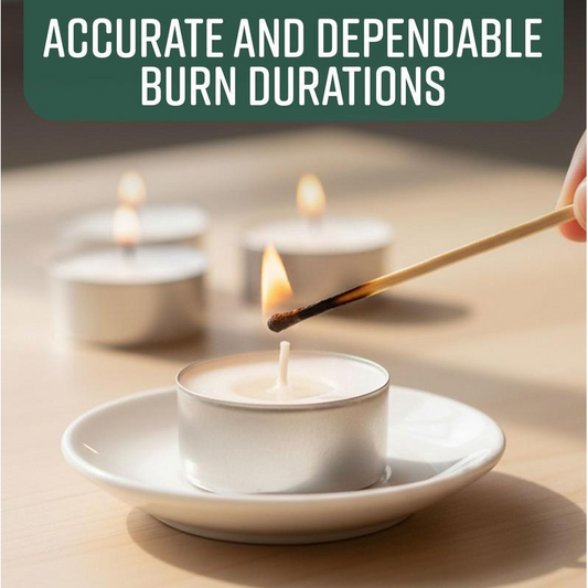 Long-Lasting 4-Hour Tea Light Candles