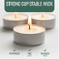 Long-Lasting 4-Hour Tea Light Candles
