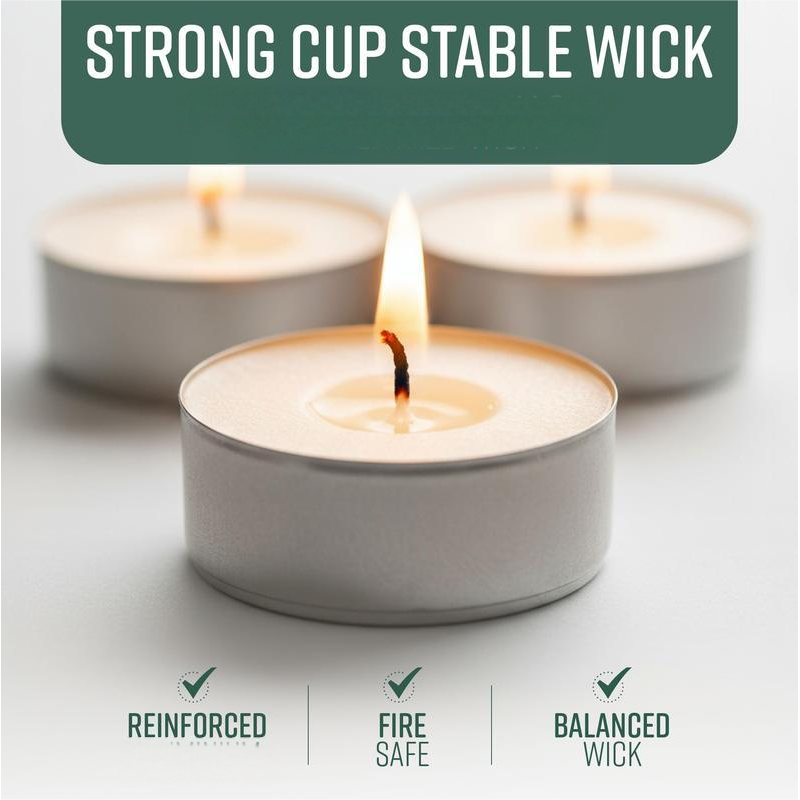 Long-Lasting 4-Hour Tea Light Candles